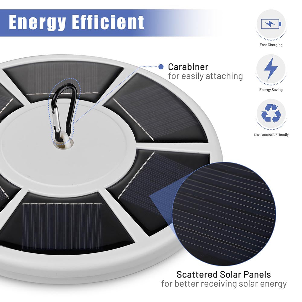 Yescom Solar Flagpole Light Topper Hole 9/16" 111LED Image