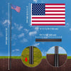 Yescom 30ft. Telescopic Flagpole with Tire Mount