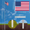 Yescom 30' Telescopic Flag Pole and Flag Kit with Regal Eagle