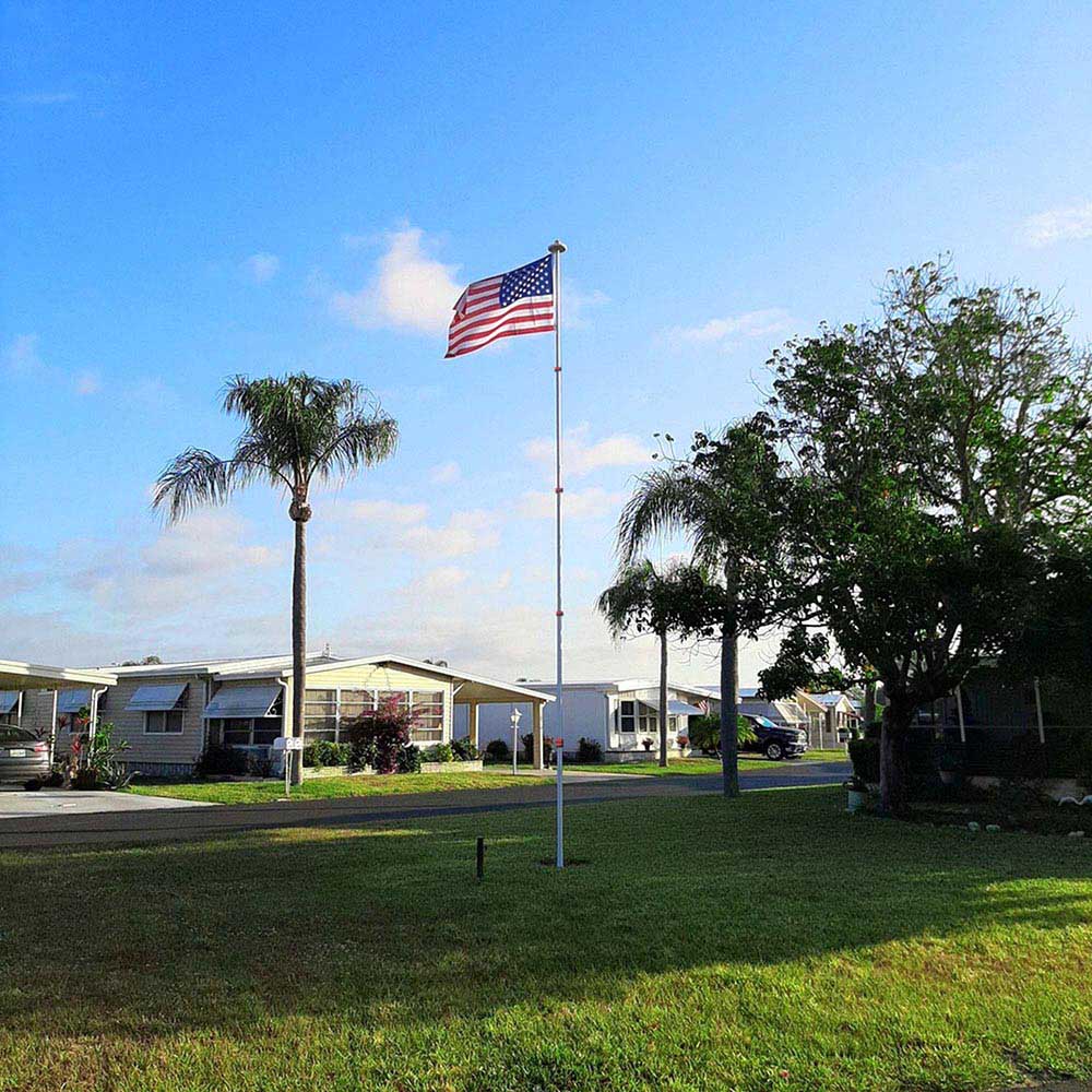 Yescom 30' American Aluminum Telescopic Flag Pole Image