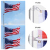 Yescom 30ft Telescopic Flag Pole with Light