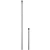 Yescom 6' American Aluminum Telescopic Flag Pole Set Black