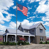 Yescom American Aluminum Sectional Flag Pole Set 25'