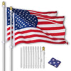 Yescom 10' Aluminum Sectional Flag Pole Set In Ground Flagpole