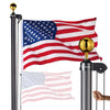 Yescom Bravery Flagpole 20' Sectional Flagpole Kit (13Gauge)