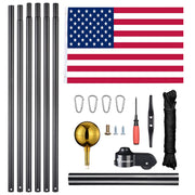 Yescom Bravery Flagpole 30' Sectional Flagpole Kit (13Gauge) Image