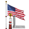 Yescom 30ft. Telescopic Flagpole with Tire Mount