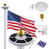 Yescom 25ft Sectional Flag Pole with Light