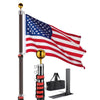 Yescom 30ft. Telescopic Flagpole with Tire Mount