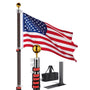 Yescom 30ft. Telescopic Flagpole with Tire Mount Image