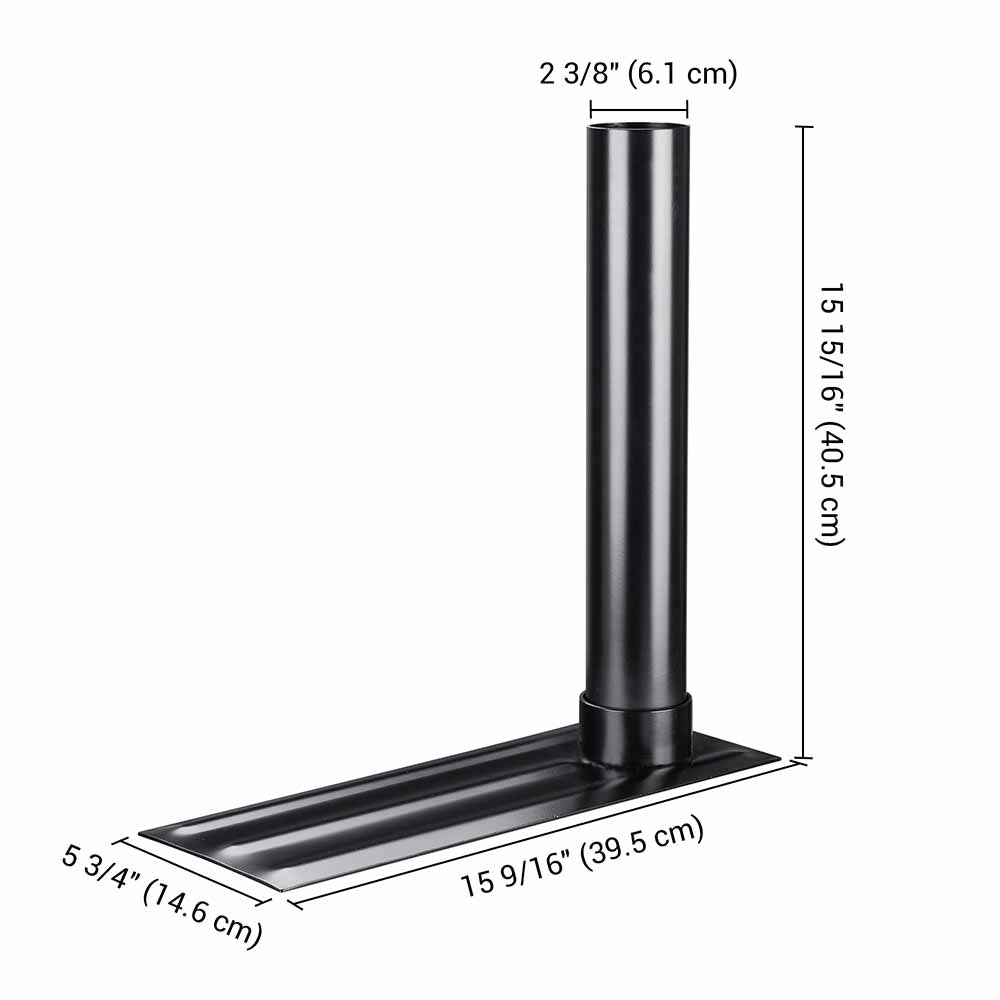 Yescom 20ft. Telescopic Flagpole with Tire Mount Black Image