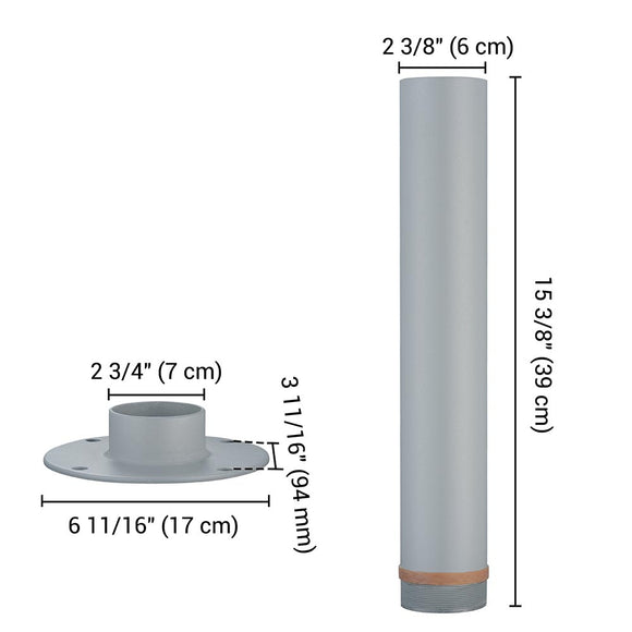 Yescom Telescopic FlagPole Deck Mount 16