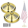 Yescom Flagpole Stand Indoor for House Gold 2ct/pack