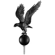 Yescom Regal Eagle Flag Pole Topper and Ball, Black Image