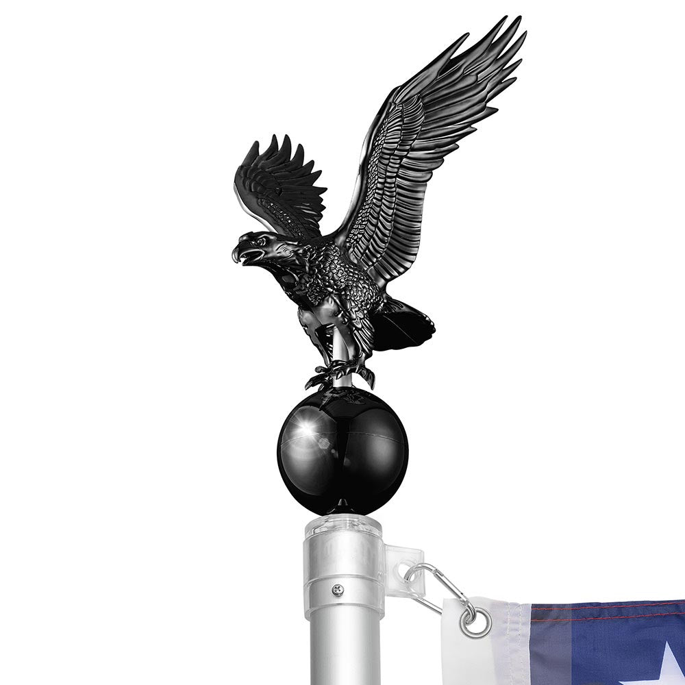 Yescom 25' Sectional Flag Pole and Flag Kit with Regal Eagle Image