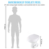 Yescom Foot Flush RV Gravity Flush Toilet High Profile HDPE Travel