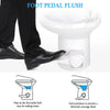 Yescom 20" RV Toilet Gravity Flush High Profile HDPE Travel