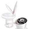 Yescom 20" RV Toilet Gravity Flush High Profile HDPE Travel