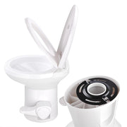 Yescom 20" RV Toilet Gravity Flush High Profile HDPE Travel Image