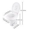 Yescom 20" RV Toilet Gravity Flush High Profile HDPE Travel