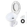 Yescom 20" RV Toilet with Elongated Bowl No Splash-Back