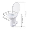 Yescom 20" RV Toilet with Elongated Bowl No Splash-Back