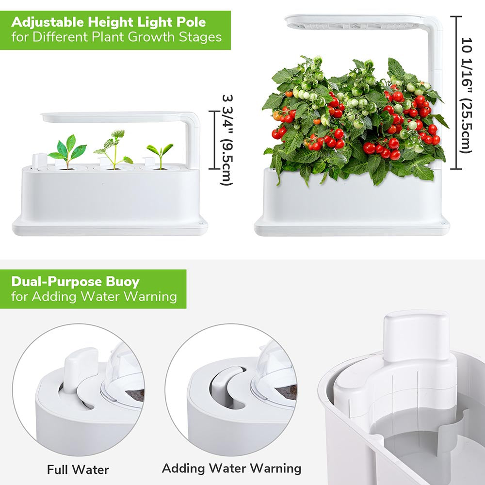 Yescom 40 Home Hydroponics Grow Lights 3 Seed Pods Image