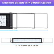 Yescom LED Aquarium Light with Timer RC RGBW 32-39" Image