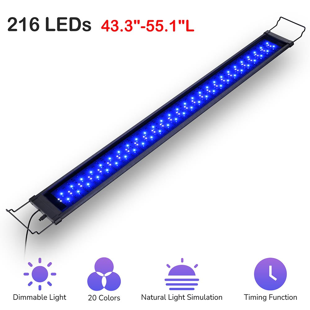 Yescom LED Aquarium Light with Timer RC RGBW 44-55" Image