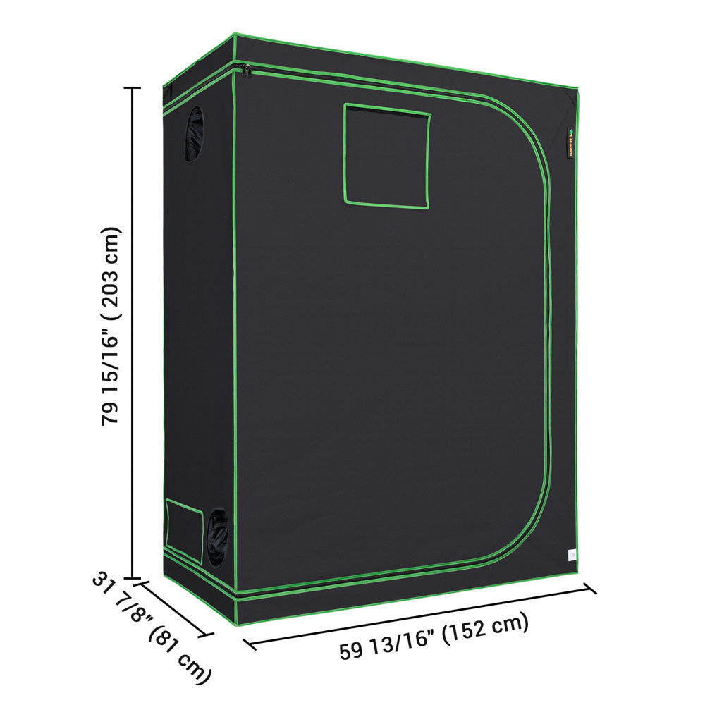 Yescom Grow Tent 60"x32"x80" Reflective Indoor Hydroponic Image