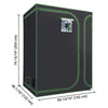 Yescom Grow Tent 60"x48"x80" 2in1 Hydroponic Grow Room