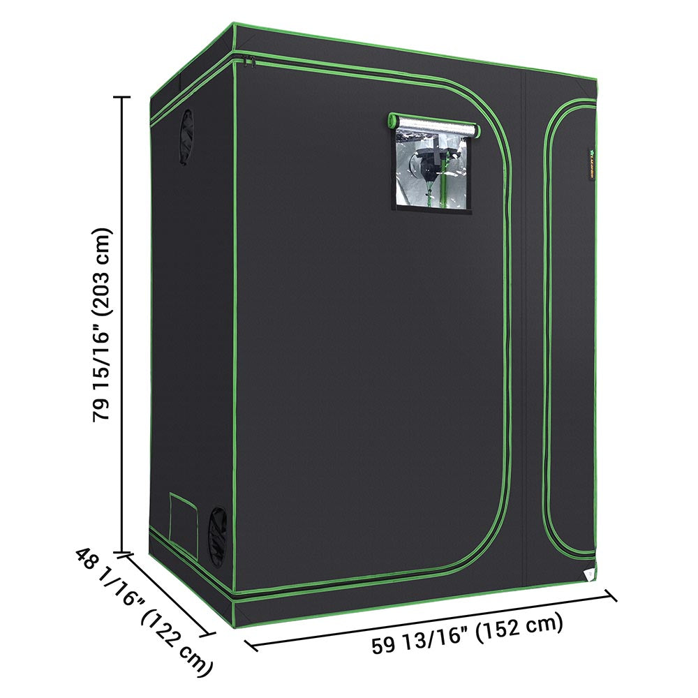 Yescom Grow Tent 60"x48"x80" 2in1 Hydroponic Grow Room Image