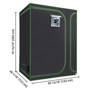 Yescom Grow Tent 60"x48"x80" 2in1 Hydroponic Grow Room Image