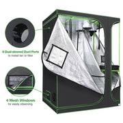 Yescom Grow Tent 60"x48"x80" 2in1 Hydroponic Grow Room Image