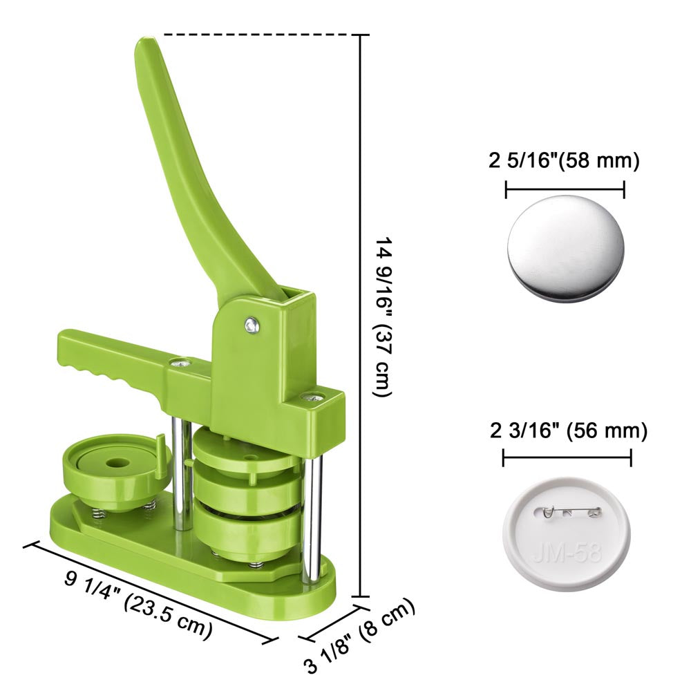 Yescom Badge Button Maker Pins for Backpacks 100 Parts Image