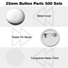 Yescom 1" Pins Parts for Backpack Badge Button Maker 500ct/Pack