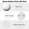 Yescom 1 1/4" Pins Parts for Backpack Badge Button Maker 500ct/Pack