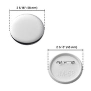 Yescom 2 1/4" Pins Parts for Backpack Badge Button Maker 500ct/Pack Image