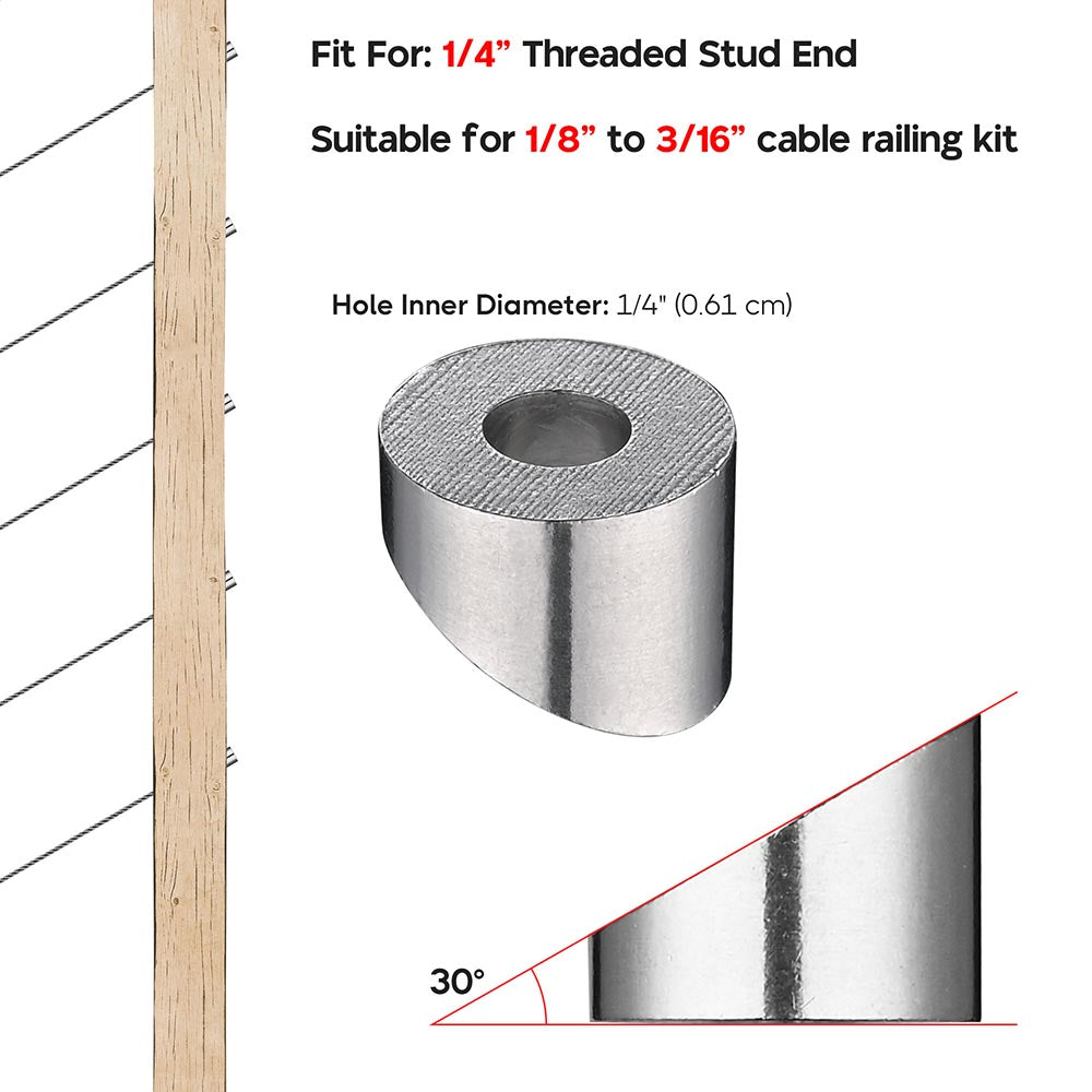 Yescom 30x 1/4" Angled Beveled Washers 30 Degree 316 Stainless Steel Image