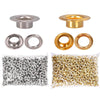 Yescom 1/4" 3/8" 1/2" #0 #2 #4 Grommet & Washer Brass/ Nickel