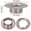 Yescom 1/4" 3/8" 1/2" #0 #2 #4 Grommet & Washer Brass/ Nickel