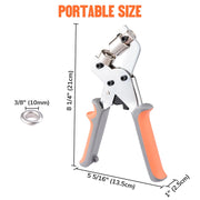 Yescom 10mm Portable Eyelet Grommet Plier Punch Tool & 500 Grommets Image