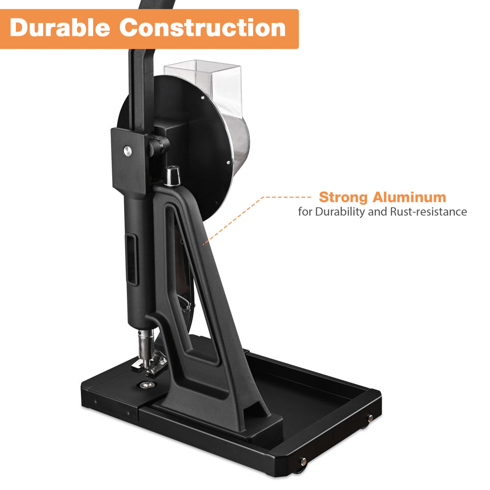 Yescom Semi-auto Grommet Tool Machine w/ 10000pc #2 Nickel Grommets Image