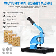 Yescom Grommet Machine with Rolling Base #0 #2 #4 900pc Grommets Image