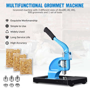 Yescom Grommet Machine with Rolling Base #0 #2 #4 900pc Grommets Image