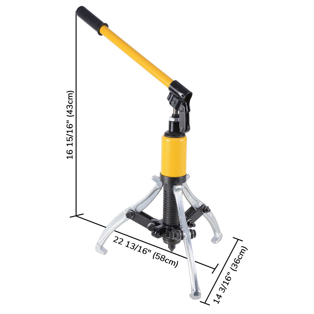 Yescom Hydraulic Gear Bearing Puller Set 5-ton 3 Jaws Image