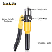 Yescom Hydraulic Tube Expander Pipe Expanding Tool 7Heads(3/8 to 1 1/8) Image