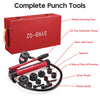 Yescom 10 Ton Hydraulic Punch Press w/ 6 Piece Tool Kit Red