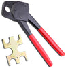 Yescom 3/4" Copper Pex Crimp Tool Ring Crimper with Gauge