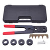 Yescom PEX Crimp Tools Kit for 5 Sizes 3/8" 1/2" 5/8" 3/4" 1"